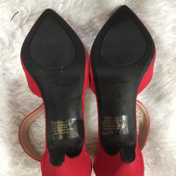 Woman's red heel 7.5 - Picture 5 of 6